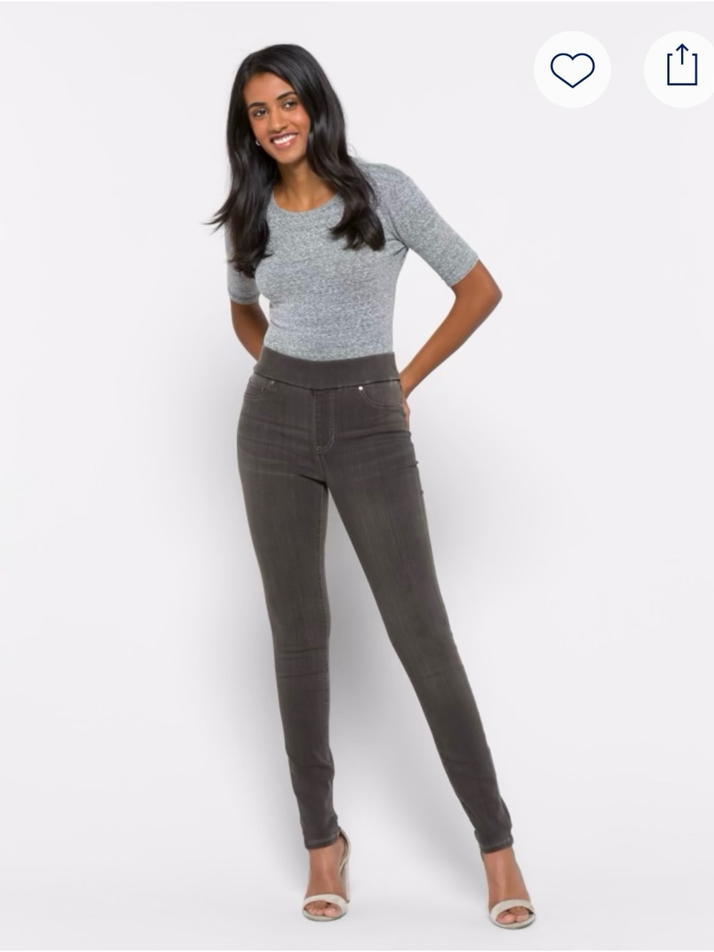 Liverpool Women’s Skinny Jeans in Charcoal Gray